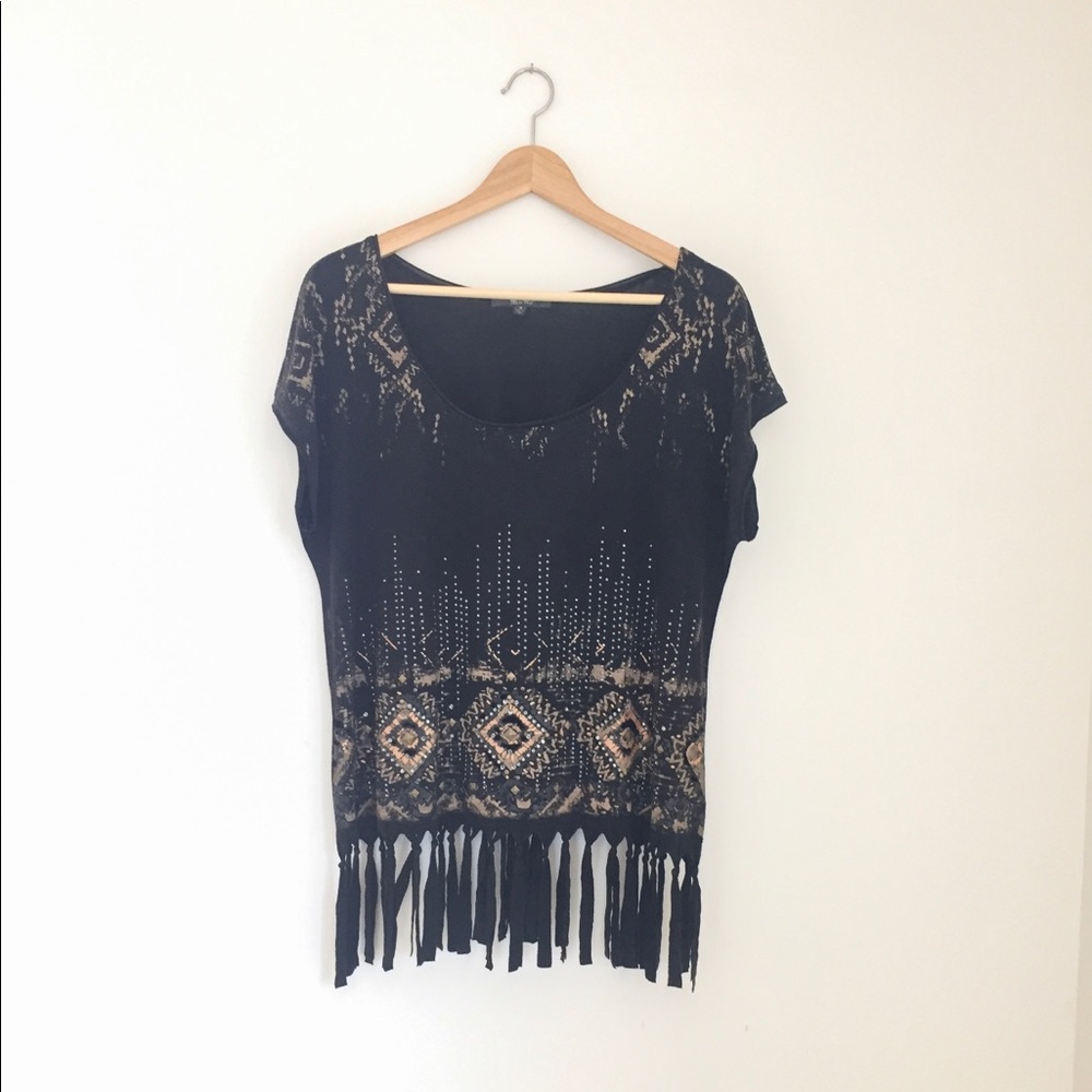 Miss Me fringe t-shirt